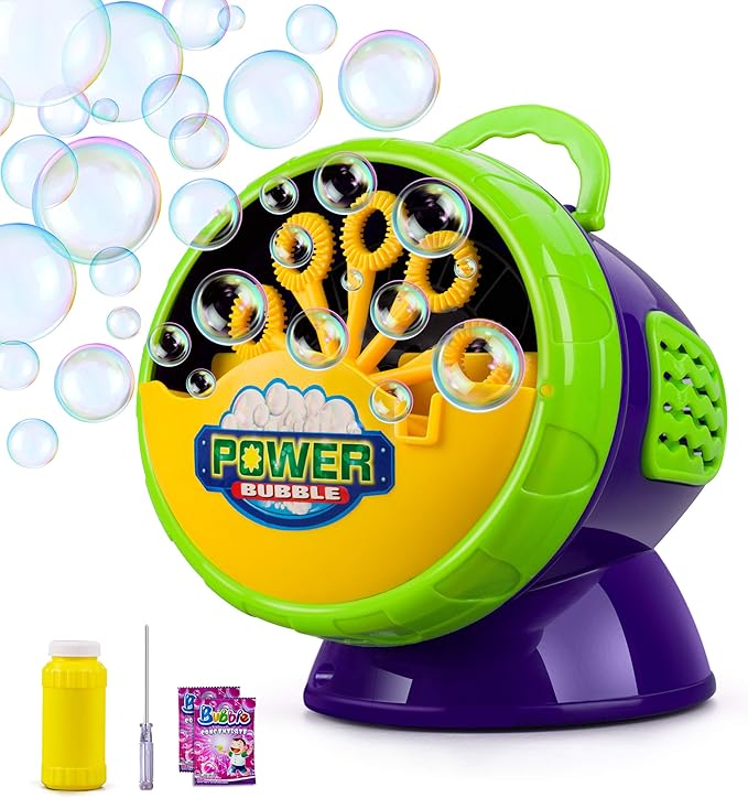 Juboury Bubble Machine, Automatic Bubble Blower